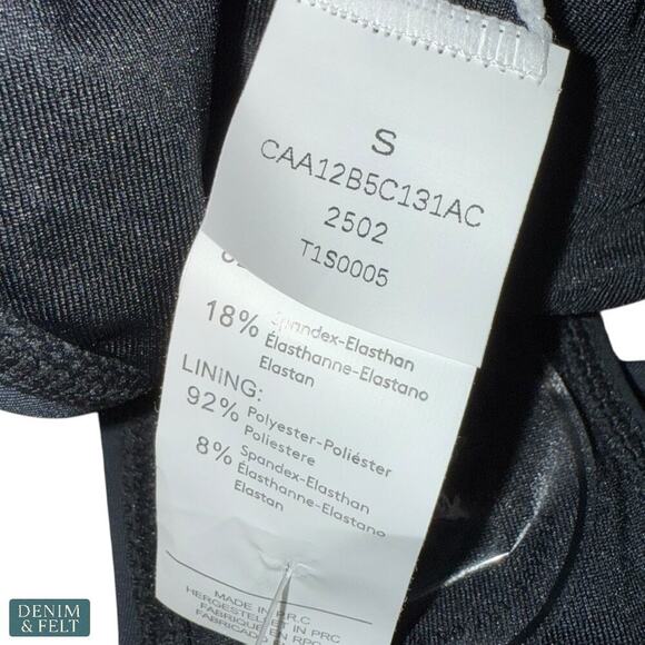 Cupshe Midnight in Sicily Black Bikini Set Diamond Neckline Size NEW/NWT!! - Picture 15 of 15